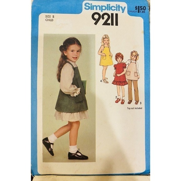 Simplicity McCall’s Vintage Sewing Patterns Four Piece Lot Girls Infant Dresses - Picture 3 of 5